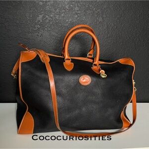 Dooney & Bourke AWL Leather Carry On Duffle Luggage Travel Bag R14 weekender